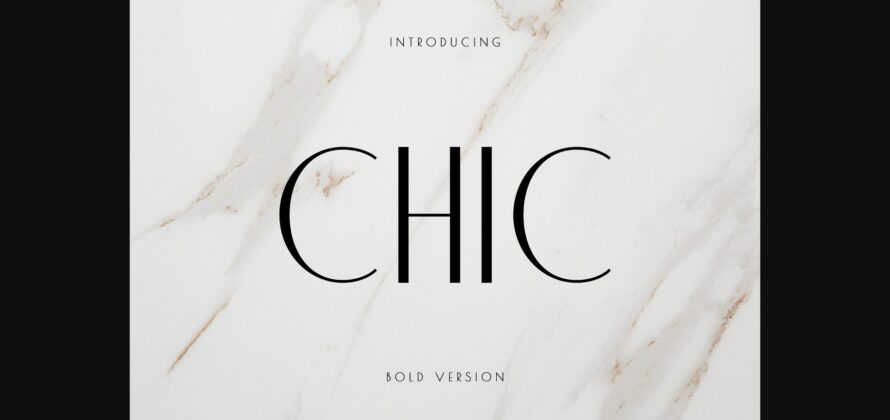 Chic Font Poster 3