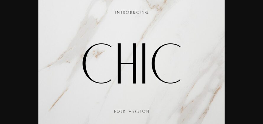 Chic Font Poster 1