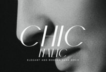 Chic Italic Font Poster 1