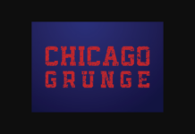 Chicago Grunge Font Poster 1