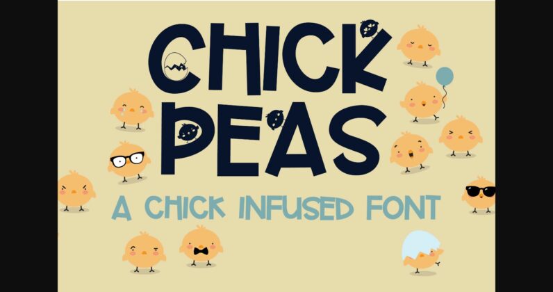 Chick Peas Font Poster 3