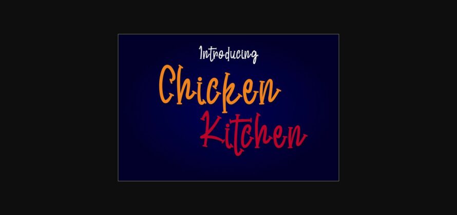 Chicken Kitchen Font Poster 4