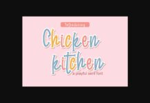 Chicken Kitchen Font Poster 1