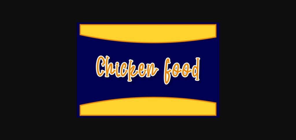 Chicken Kitchen Font Poster 6