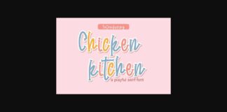 Chicken Kitchen Font Poster 1
