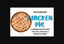 Chicken Pie Font Poster 1