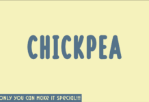 Chickpea Font Poster 1