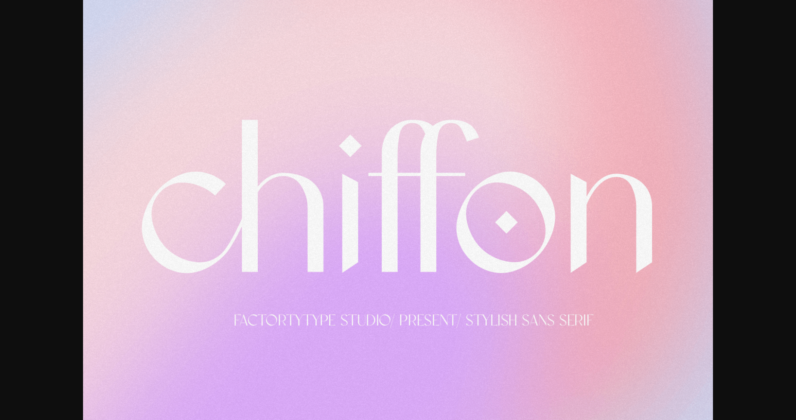 Chiffon Font Poster 3