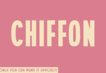 Chiffon Font Poster 1