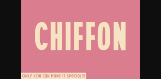 Chiffon Font Poster 1