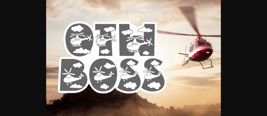 Child Copter Font Poster 6