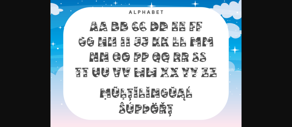 Child Copter Font Poster 7