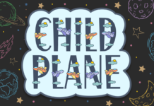 Child Plane Font Poster 1