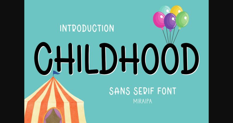 Childhood Font Poster 3