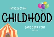 Childhood Font Poster 1