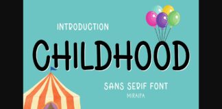 Childhood Font Poster 1