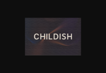Childish Font Childish Font Poster 1