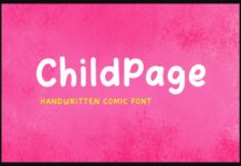 Childpage Font Poster 1