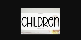 Children Font Poster 1