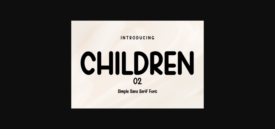 Children Font Poster 3