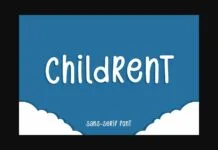 Childrent Font Childrent Font Poster 1