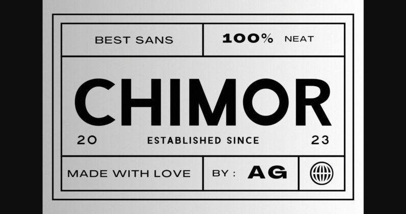 Chimor Font Poster 3