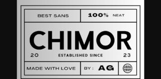 Chimor Font Poster 1