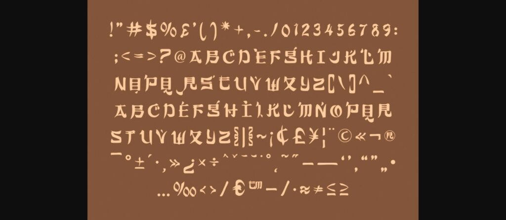 Chinese Buffet Font Poster 2