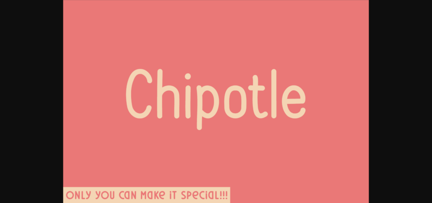 Chipotle Font Poster 3