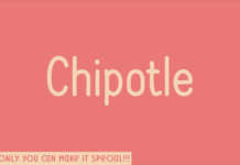 Chipotle Font Poster 1