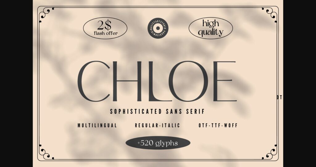 Chloe Font Poster 3