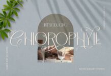 Chlorophyll Font Poster 1