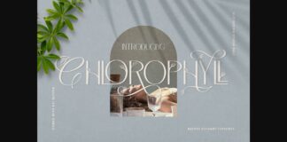 Chlorophyll Font Poster 1