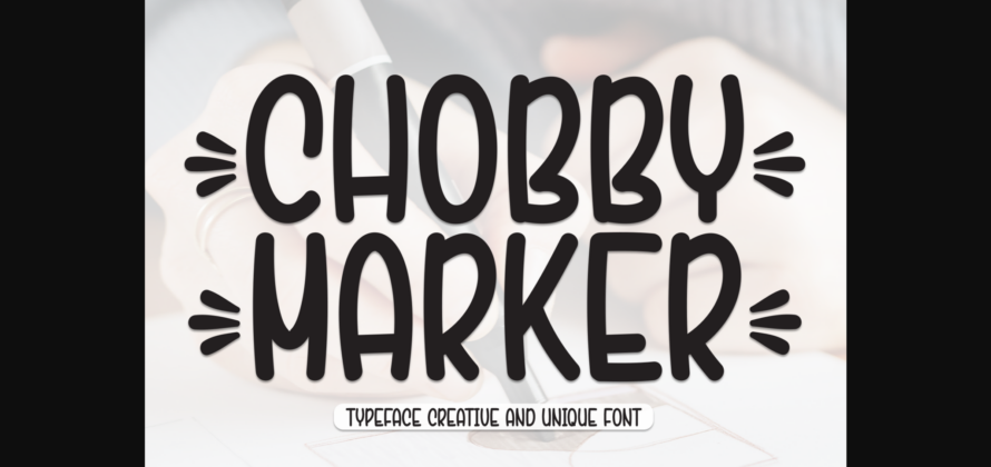 Chobby Marker Font Poster 3