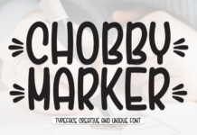 Chobby Marker Font Poster 1