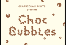 Choc Bubbles Font Poster 1