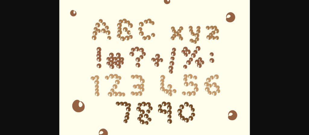 Choc Bubbles Font Poster 4