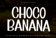 Choco Banana Font Poster 1