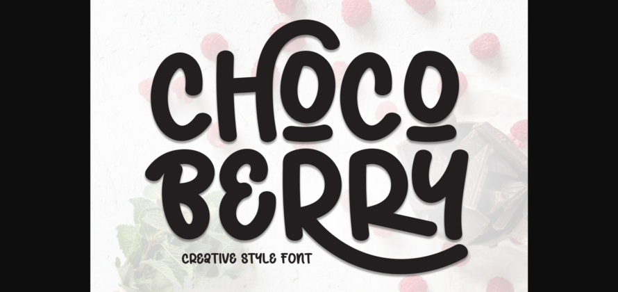 Choco Berry Font Poster 3
