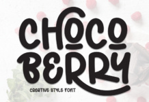 Choco Berry Font Poster 1