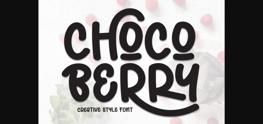 Choco Berry Font Poster 1