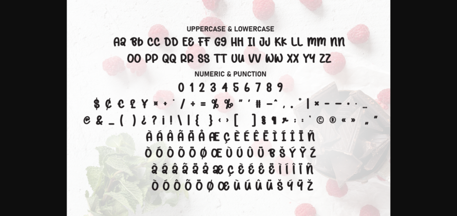 Choco Berry Font Poster 9