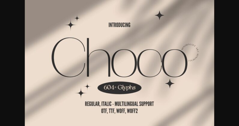 Choco Font Poster 3