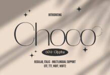 Choco Font Poster 1