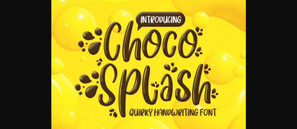 Choco Splash Font Poster 3