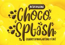 Choco Splash Font Poster 1