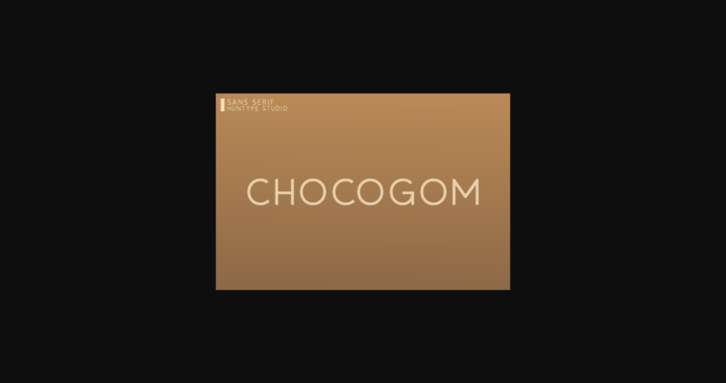 Chocogom Font Poster 3