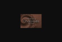 Chocolada Font Poster 1