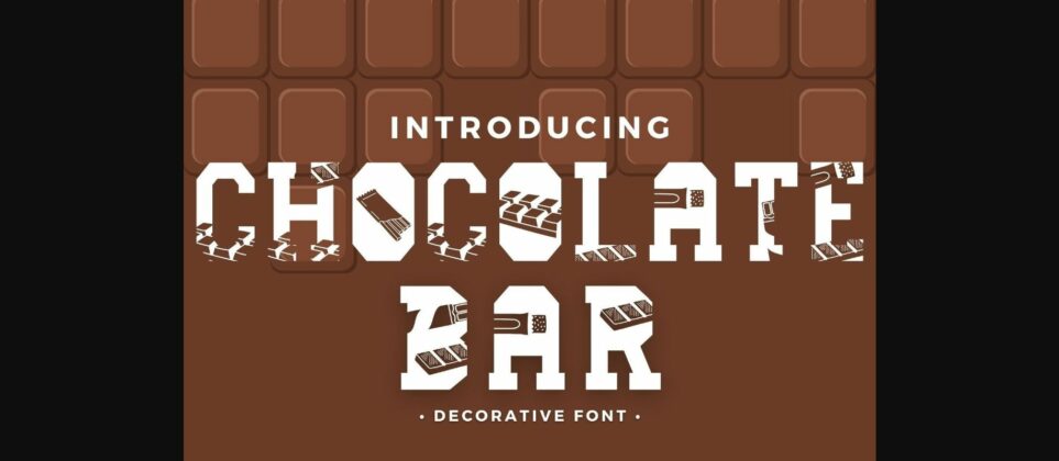Chocolate Bar Font Poster 3