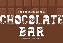 Chocolate Bar Font Poster 1
